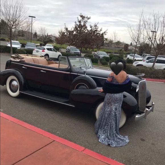 Embellished off shoulder gown - Picture 6 of 7